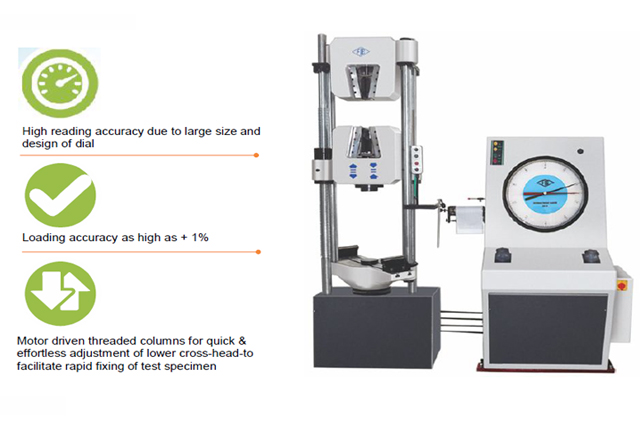 Analouge Hydraulic Grip Front Loading Universal Testing Machines